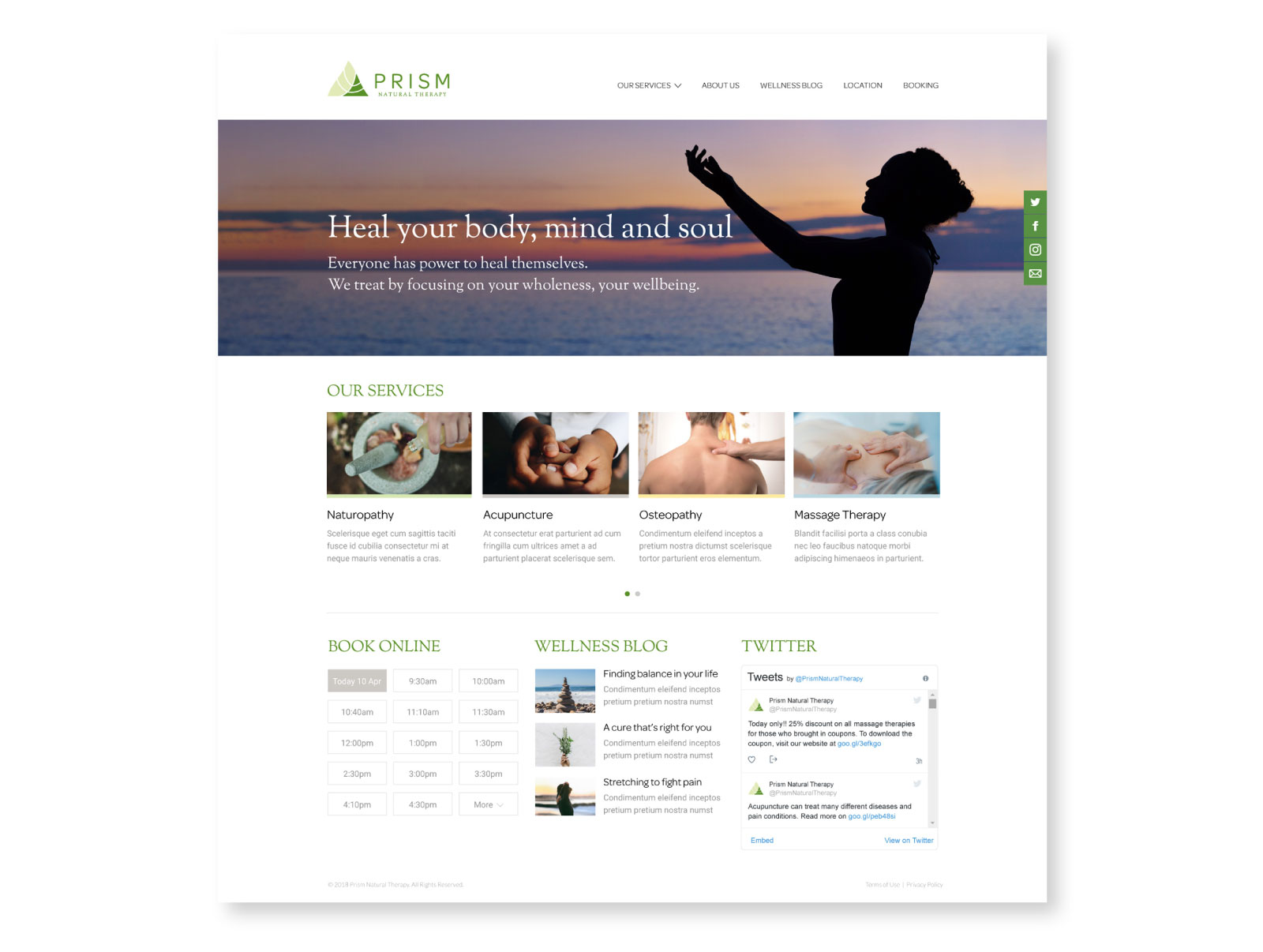 Prism Website Design