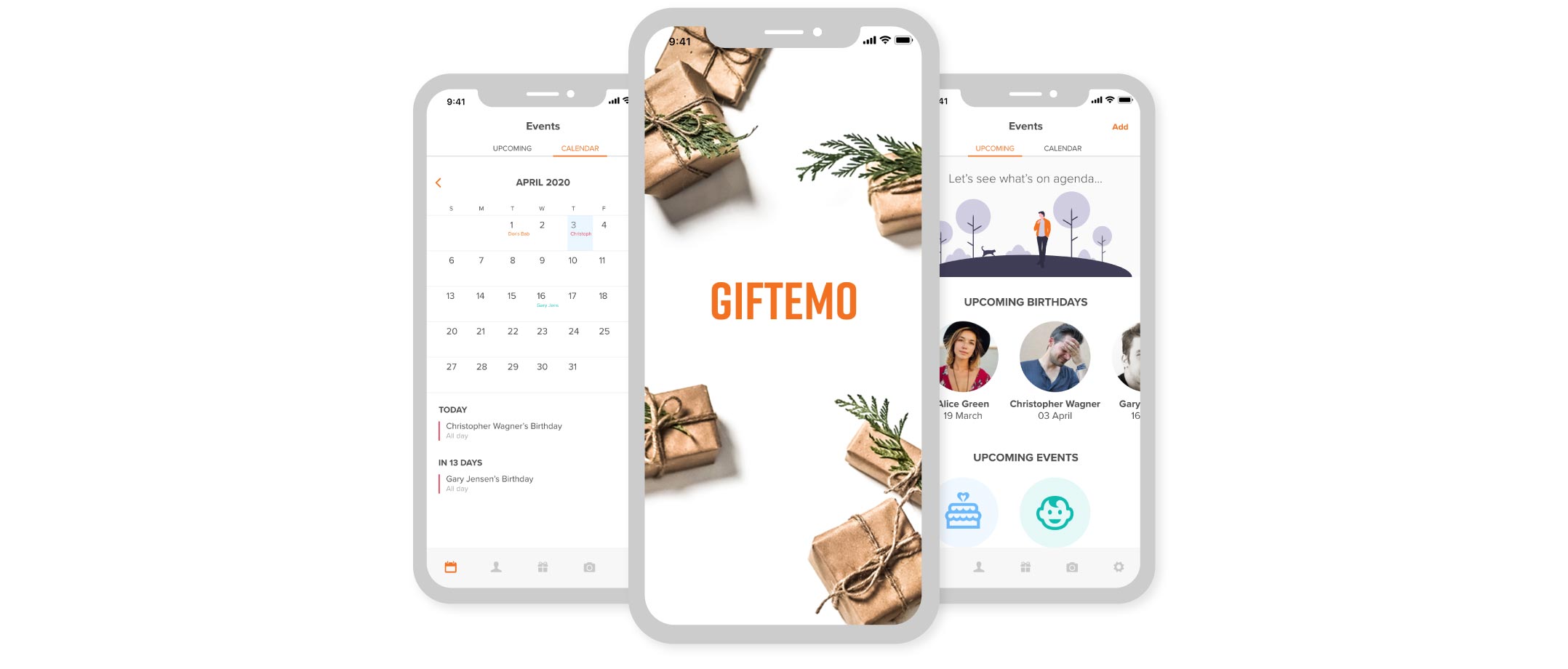 Giftemo Screens